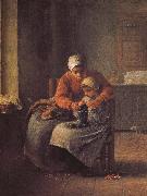 Jean Francois Millet Weave class china oil painting artist